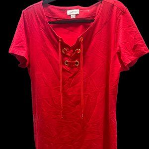 NWT Calvin Klein Red Dress